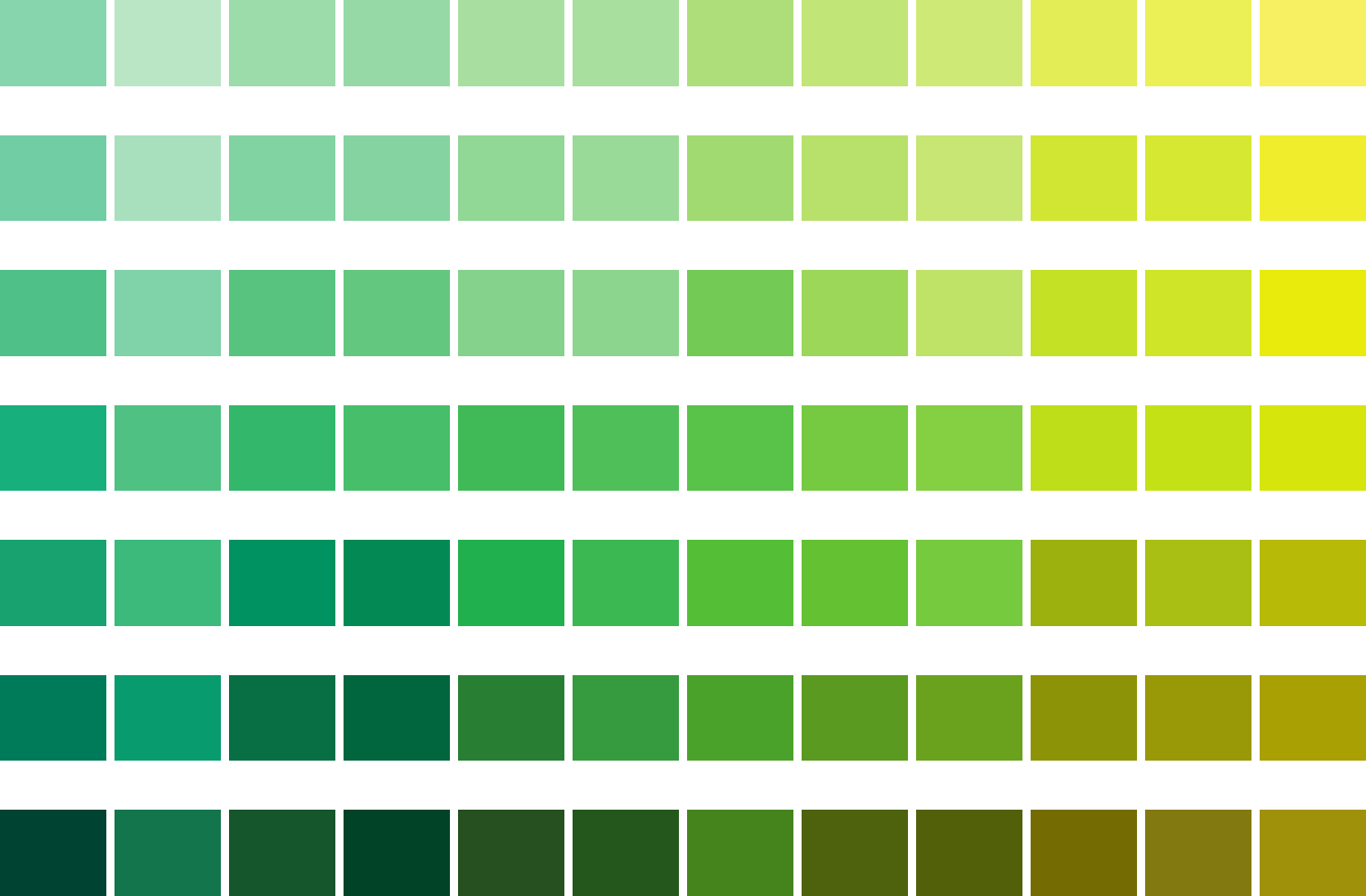 Green (Or viridis, verde, berde, kijani, grønn…)